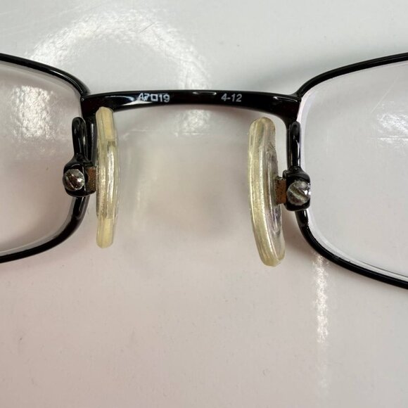 Fossil Coolidge Eyeglasses – Slim Rectangular Metal Frame – With Hard Case - Picture 7 of 15